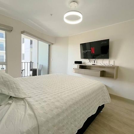 Apartmán Barranco Piso 18 Vista Al Mar Piscina Jacuzzi Gym Lima Exteriér fotografie