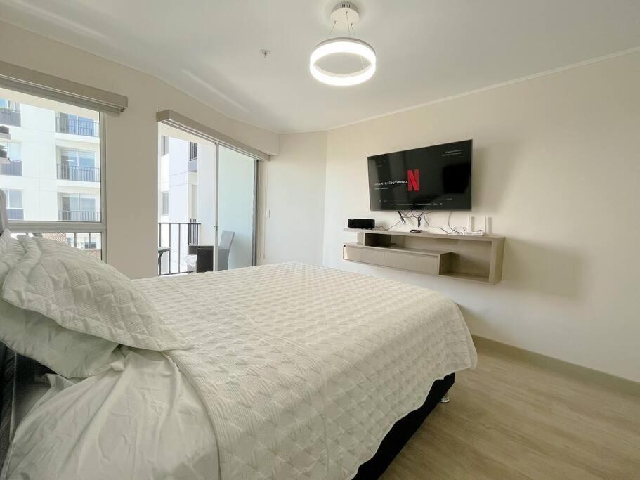 Apartmán Barranco Piso 18 Vista Al Mar Piscina Jacuzzi Gym Lima Exteriér fotografie
